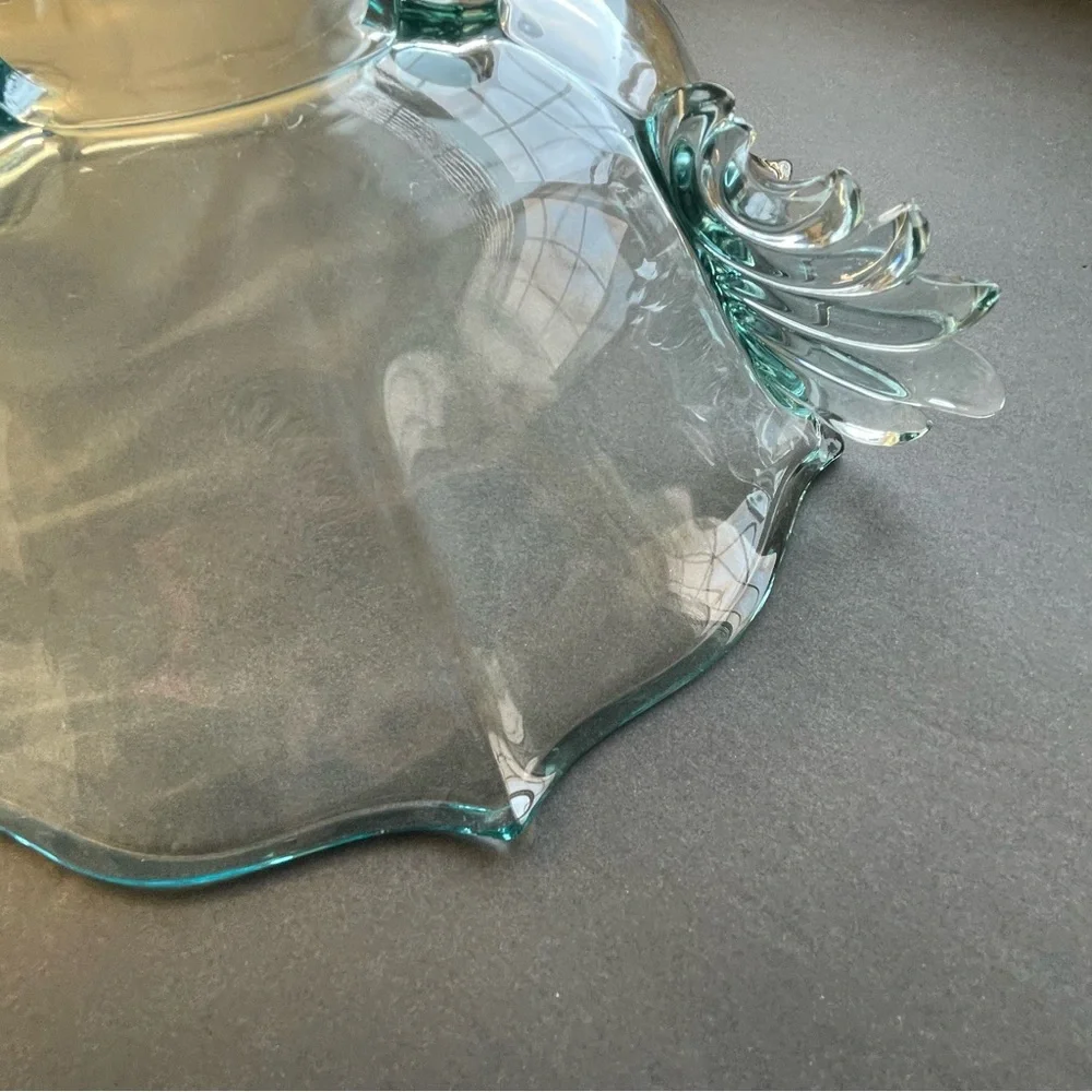 Glass Bowl Double‎ Bow Handle Serving Bowl Holiday Party